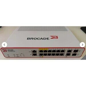 Brocade ICX 6430-C12 Switch 12 Port 4 PoE Compact Network Switch Power On